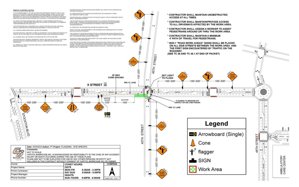 Traffic Plans - Traffic Control Plans - Sacramento - Capitol Barricade